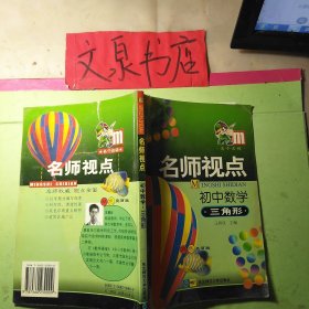 名师视点 初中数学 三角形 50629-12 保正版纸质书 内无字迹 前面压膜皮翘起
