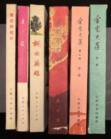 《金光大道》《我们这一代》《桐柏英雄》《连心锁》《难忘的战斗》6本合售