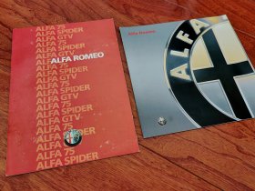 阿尔法罗密欧汽车 Alfa Romeo 阿罗全车型图册 汽车型录 画册 宣传册 车书 156 147 166 75
