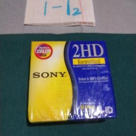 342软盘 :Sony 2hd formatted （10片装） 未拆封 盒装