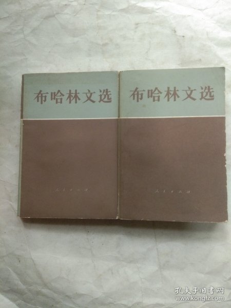 布哈林文选(上、中两卷)合售