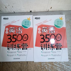 新东方 高中英语3500词训练营(全两册)(书边上小污见图)