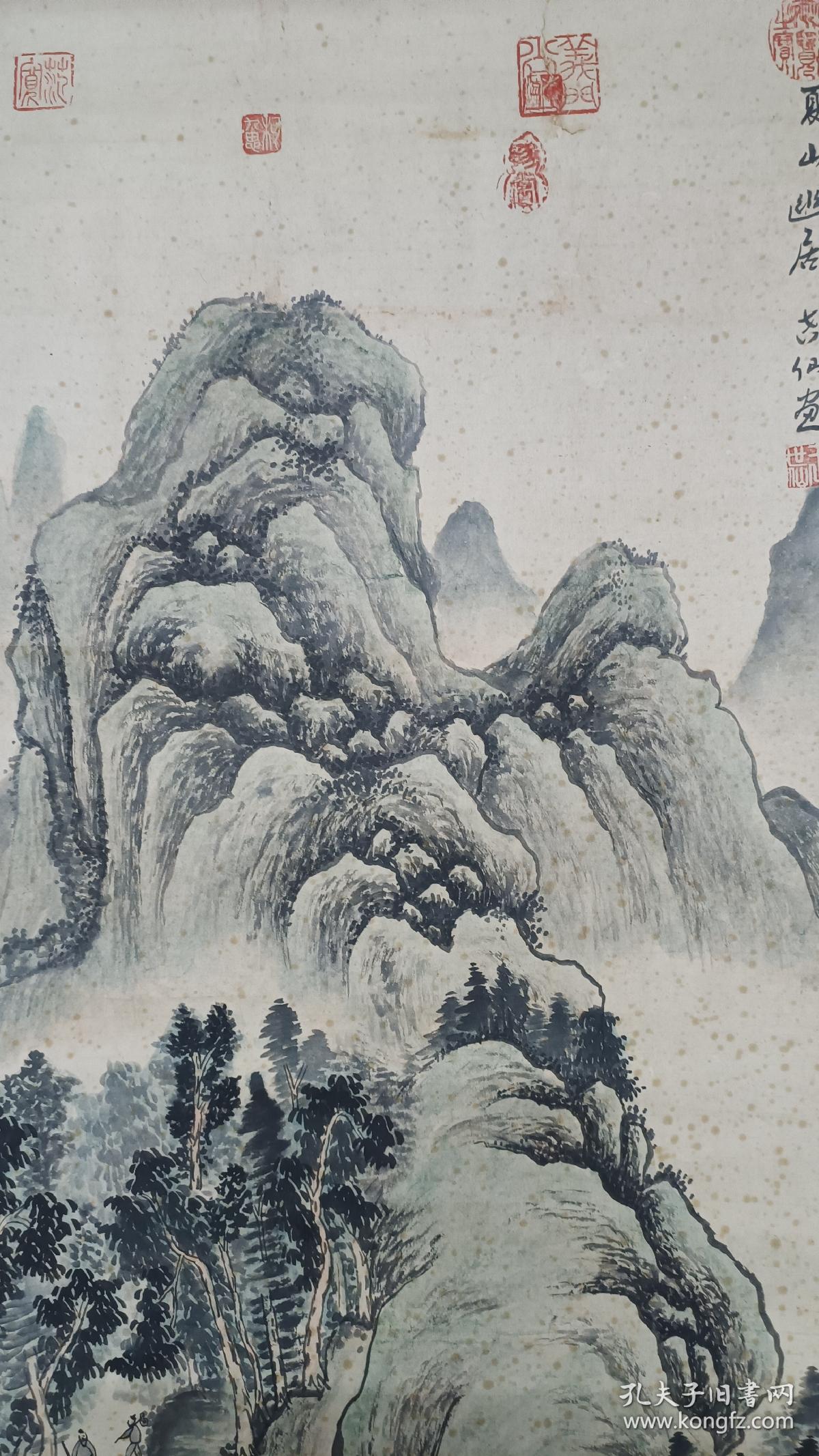 回流老画《夏山幽居图》