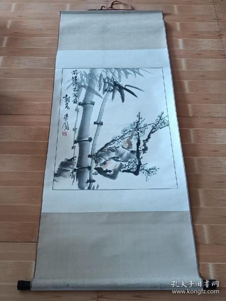 下乡收到著名画家纯手绘，画工一流，尺寸如图，包老保真