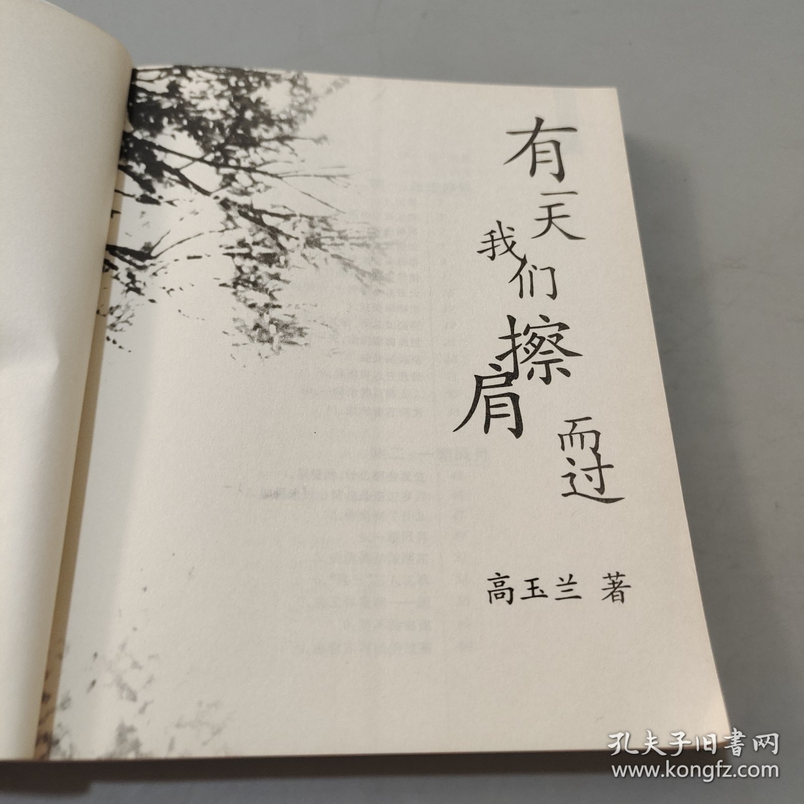 有一天我们擦肩而过
