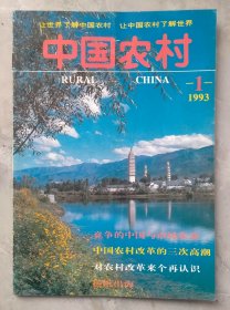 《中国农村》创刊号，16开，1993年2月。品好，两页有笔迹。