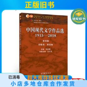 中国现代文学作品选1915—2018第四4版四卷本 第四4卷朱栋霖,汪文顶高等教育出版社9787040526912