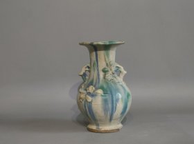 清代窑变瓷花瓶
