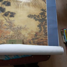 老挂历一一2002年《墨钦》故宫藏画精品，宣纸仿真画(7张全)大尺寸