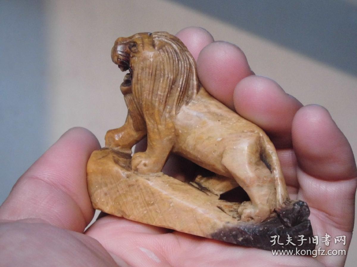 案头狮子 文案摆件 案头摆件 文案石狮子 案头石狮子 玉石狮子 民国案