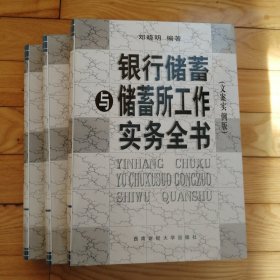 银行储蓄与储蓄所工作实务全书 上中下三册全 三册合售 馆藏书品相好无字迹