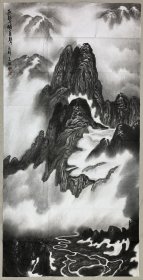 得自作者本人，终身保真 ——王恪松，四尺整张，贾又福弟子。 王恪松男，1955年6月出生，教授，硕士生导师，祖籍开封。1978年12月毕业于河南大学美术系。中国美术家协会会员，北京大学贾又福艺术研究会常务理事。现在郑州轻工业学院艺术设计学院王恪松工作室，从事中国山水画理论与实践的科研、教学工作。