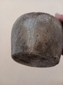 老青石石臼 没有石锤 养花摆件 外直径14内口径10,高9