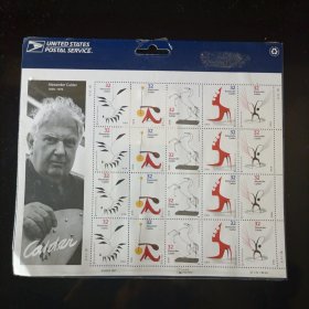 外国邮票美国邮票 Alexander Calder 亚里山大 考尔德作品邮票 USA stamp