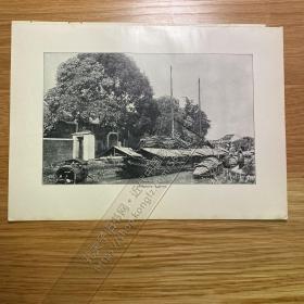 1907年出版物老照片印刷品——（1张，背面白页）——[CA06+A0116]——广州