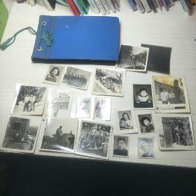 老照片，老影集十老照片，32张合售，大约有17张军装照