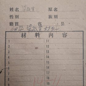 64年梁启贤材料