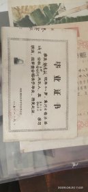 涿县七十年代初中高中毕业证2个，同一个人。