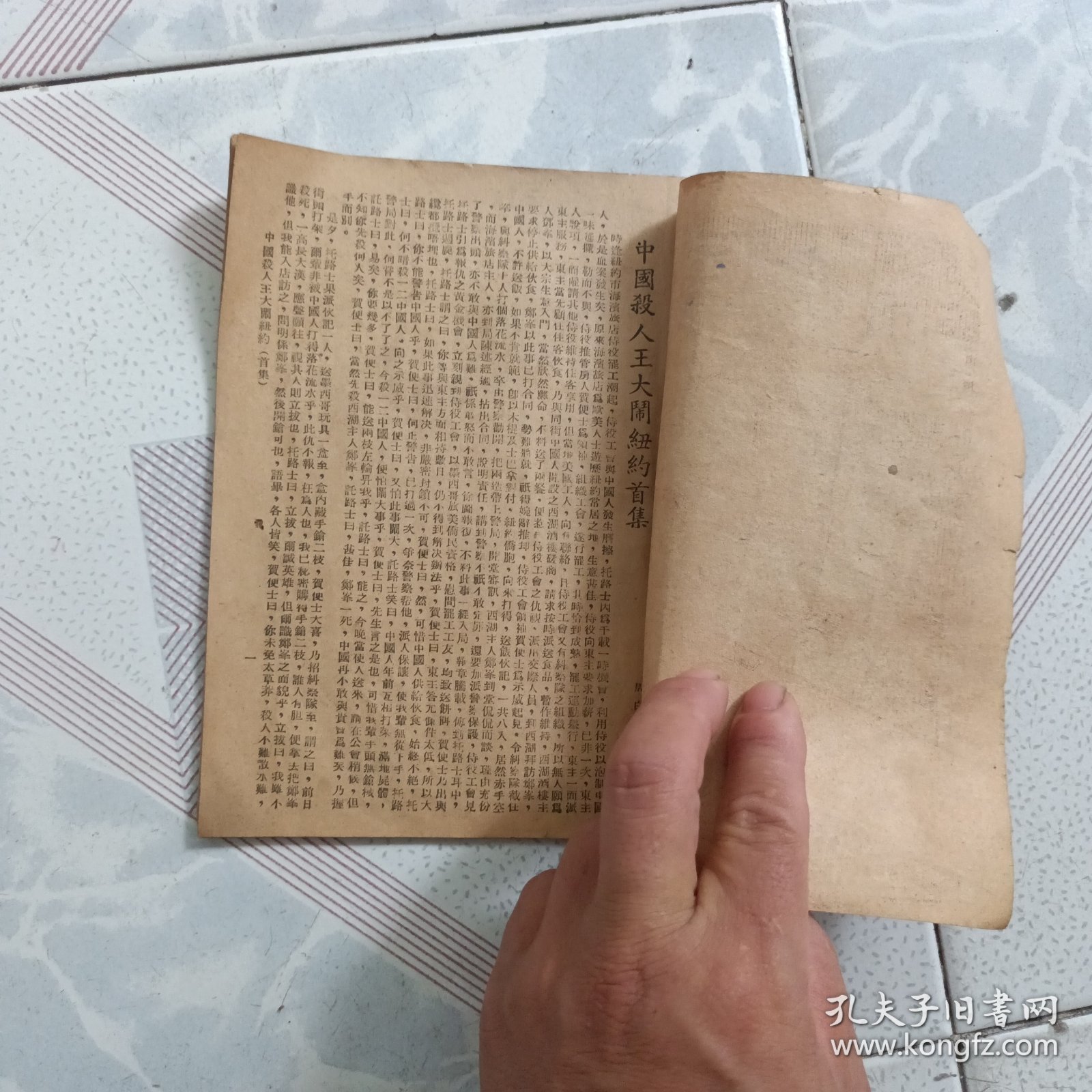 中国杀人王 大闹纽约 上集 少封底