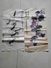 佚名国画作品:2幅（其中一副有上款）