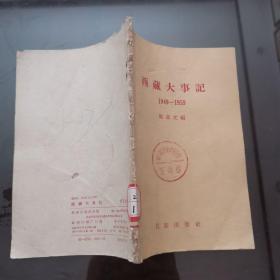 西藏大事记 1949-1959