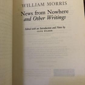 news from nowhere 乌有乡信息和其他作品 william morris