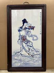 陶瓷研究所麻姑献寿 瓷板画