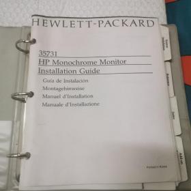 35731 HP Monochrome Monitor  Installation Guide   
HP-HIL Keyboard User's Guide  Guia del Usuario del Teclado HP-HIL  HP-HIL Tastatur Benutzeranleitung Manuel d'utilisation du clavier HP-HIL