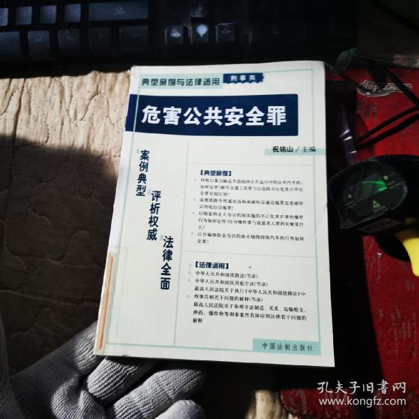 危害公共安全罪——典型案例与法律适用（刑事类）1