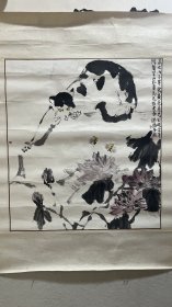 刘德扬 早期花鸟，成都画院院长，诗婢家美术馆馆长。53*58cm。