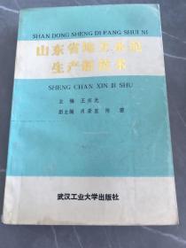 山东省地方水泥生产新技术