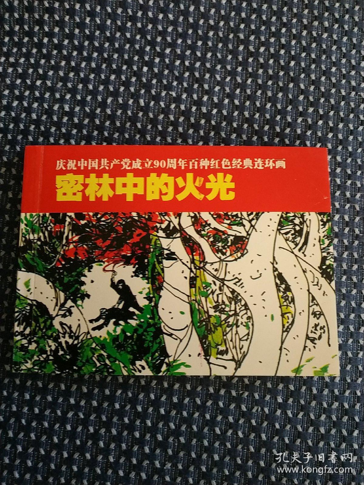 庆祝中国共产党成立90周年百种红色经典连环画：密林中的火光