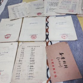 六十年代合肥市中学教师抄家记录及发还物资登记表六本