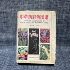 中草药彩色图谱 精装（护封品不好，内页尚可，如图）