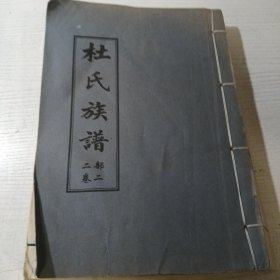 杜氏族谱（蒙阴，河东 ，黑龙江）