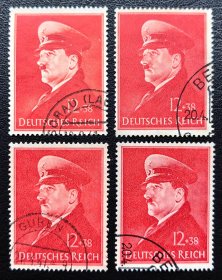2-739德国1941年上品信销邮票1全。52岁生日。二战集邮。单枚价随机发货！