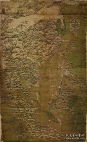 0113古地图1620 明代东西洋航海图。纸本大小52.96*85.7厘米。宣纸原色仿真。