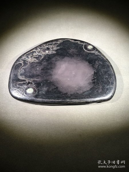 汪由敦端砚祥云仙鹤葫芦