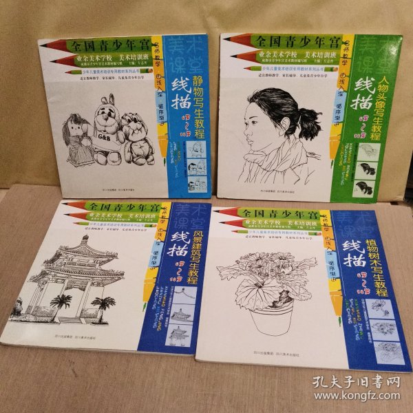 全国青少年宫·少年儿童美术培训专用教材系列丛书：线描人物头像写生教程