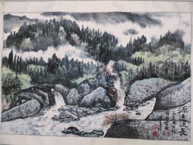 邵伯奇画，周正山题，画心104 X 68.5