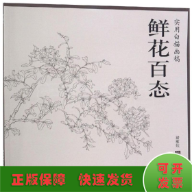 鲜花百态实用白描画稿 