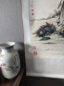 夏荆山 怒容钟馗77x180厘米 茶室书房挂画（已装裱 实物拍 顺丰发