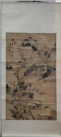 清代甘肃天水名人，水墨山水大中堂精品！