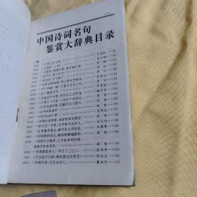中国诗词名句鉴赏辞典（上下）