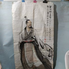 李樸画 人物画一幅（丁卯仲春 僊谿李樸绘于榕城）仙游著名画家李耕之子