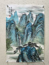 【保真名家字画，冲钻特价，不代表画家市场润格】赵洪飞，四尺三开2 (不代表画家市场润格）辽宁省美术家协会会员，大石桥市美术家协会主席