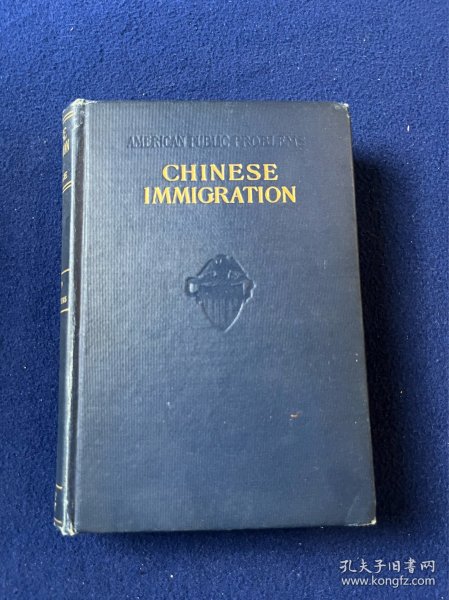 1909年英文版《 chinese immigration 》 中国的移民