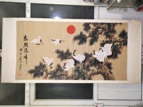 著名画家墨宇作品，画芯尺寸168X88㎝厘米，保老保真。