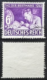 2-710德国1942年上品信销邮票1全。集邮日。邮票日。2015斯科特目录3美元。