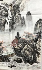 国画竖幅山水829